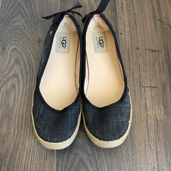 Ugg Australia Women Indah Canvas Comfort Loafer Slip on Shoes sz 8 - Picture 2 of 6